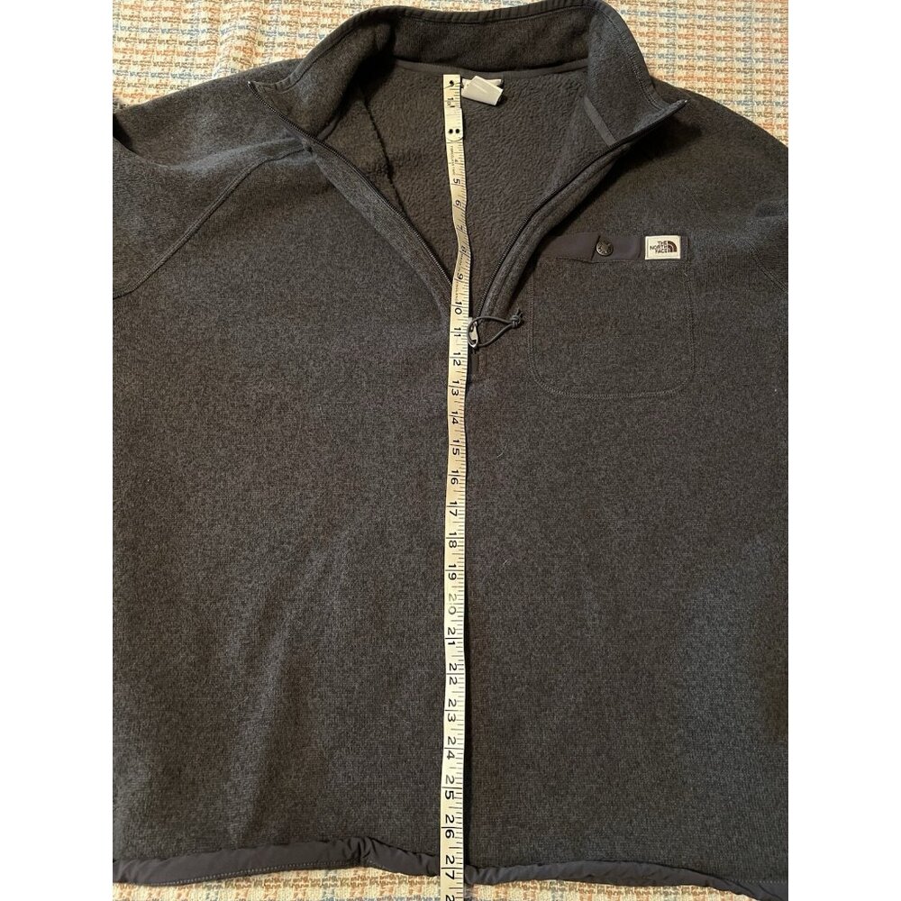 The North Face Gordon Lyons 1/4 Zip Men’s XXL Gray Sweater 2XL Fleece Pocket - Picture 16 of 16